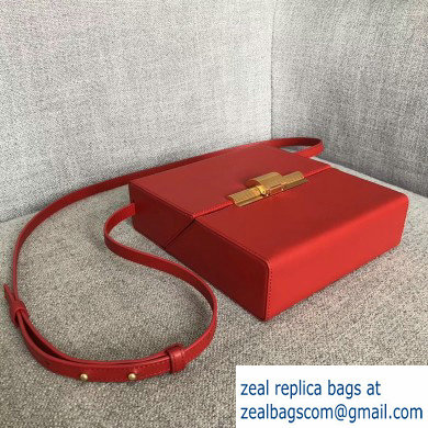 Bottega Veneta Daisey Slim Boxy Bag In Spazzolato Calf Red 2019