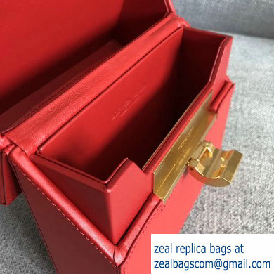 Bottega Veneta Daisey Slim Boxy Bag In Spazzolato Calf Red 2019