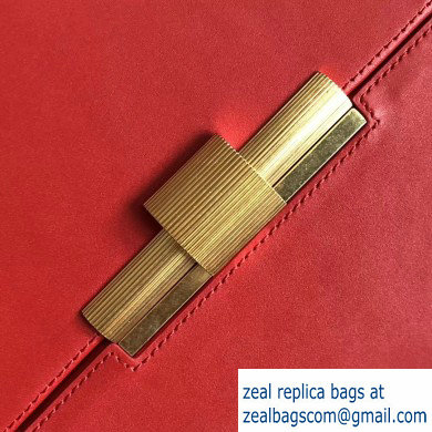 Bottega Veneta Daisey Slim Boxy Bag In Spazzolato Calf Red 2019