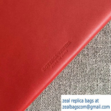 Bottega Veneta Daisey Slim Boxy Bag In Spazzolato Calf Red 2019