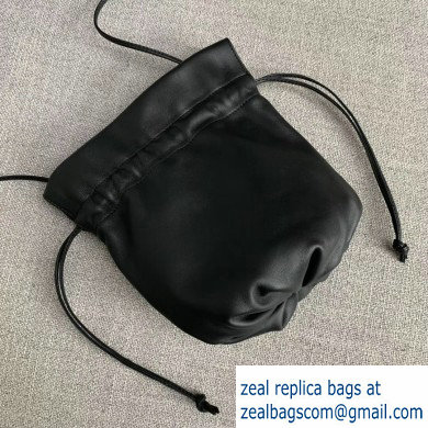 Bottega Veneta Drawstring Pouch Bag In Nappa Black 2019
