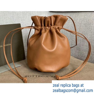 Bottega Veneta Drawstring Pouch Bag In Nappa Brown 2019 - Click Image to Close