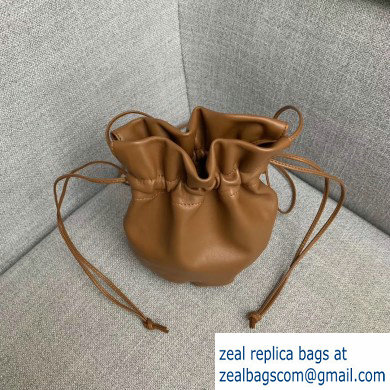 Bottega Veneta Drawstring Pouch Bag In Nappa Brown 2019 - Click Image to Close