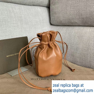 Bottega Veneta Drawstring Pouch Bag In Nappa Brown 2019