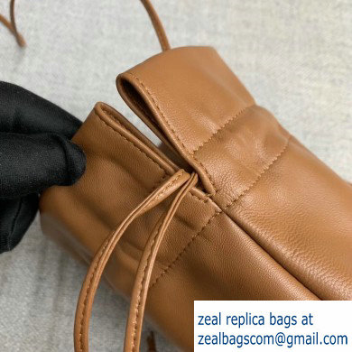 Bottega Veneta Drawstring Pouch Bag In Nappa Brown 2019