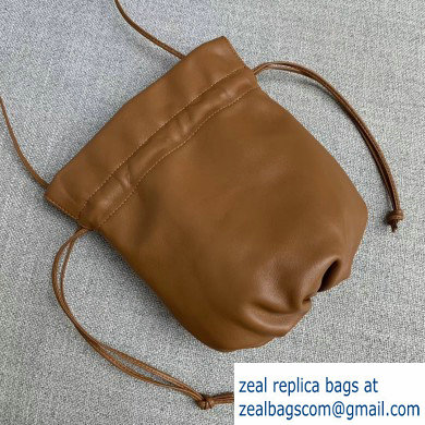 Bottega Veneta Drawstring Pouch Bag In Nappa Brown 2019