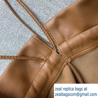 Bottega Veneta Drawstring Pouch Bag In Nappa Brown 2019