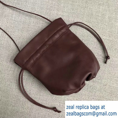 Bottega Veneta Drawstring Pouch Bag In Nappa Burgundy 2019 - Click Image to Close