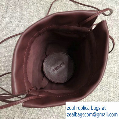 Bottega Veneta Drawstring Pouch Bag In Nappa Burgundy 2019 - Click Image to Close