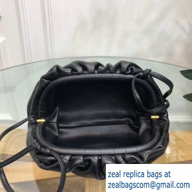 Bottega Veneta Frame The Pouch Clutch Small Bag In Croco Pattern Black 2019