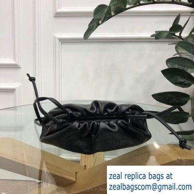 Bottega Veneta Frame The Pouch Clutch Small Bag In Croco Pattern Black 2019 - Click Image to Close