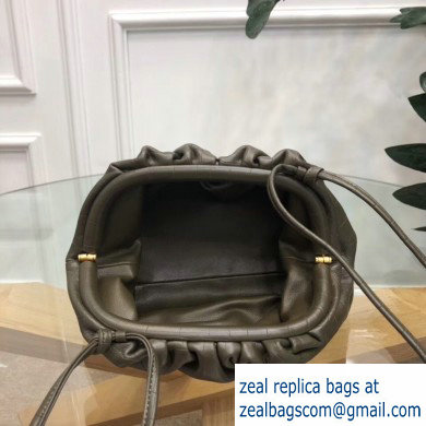 Bottega Veneta Frame The Pouch Clutch Small Bag In Croco Pattern Dark Green 2019 - Click Image to Close