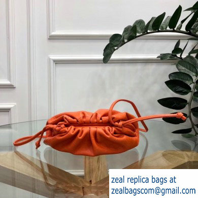 Bottega Veneta Frame The Pouch Clutch Small Bag In Croco Pattern Orange 2019