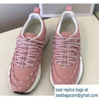 Bottega Veneta Lace Speedster Sneakers Pink 2019