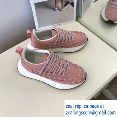 Bottega Veneta Lace Speedster Sneakers Pink 2019