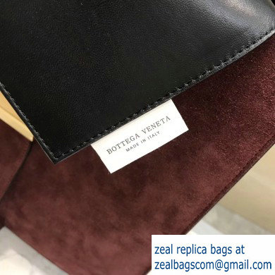 Bottega Veneta Marie Slim Shoulder Bag In Cashmere Suede Burgundy 2019