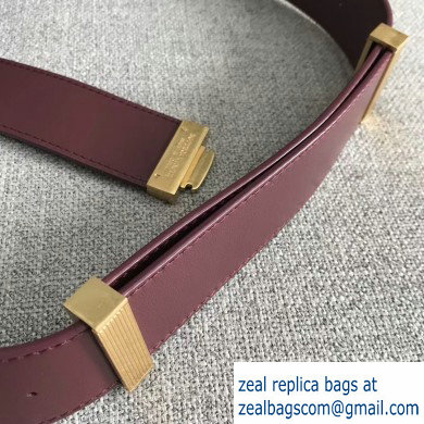 Bottega Veneta Marie Slim Shoulder Bag In Nappa Burgundy 2019 - Click Image to Close