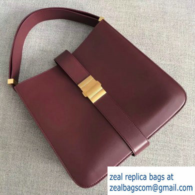 Bottega Veneta Marie Slim Shoulder Bag In Nappa Burgundy 2019 - Click Image to Close