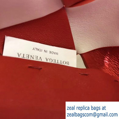 Bottega Veneta Maxi Cabat 30 Tote Bag In Nappa Red/White 2019