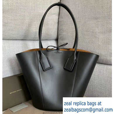 Bottega Veneta Medium Basket Tote Bag In French Calf Black 2019 - Click Image to Close