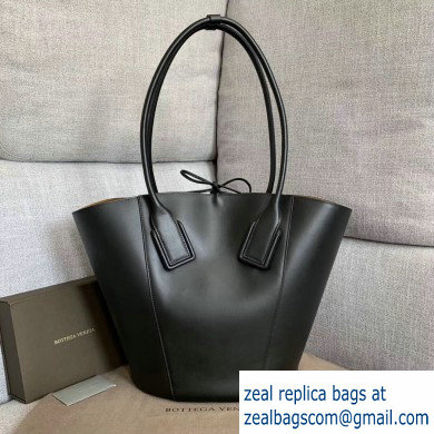Bottega Veneta Medium Basket Tote Bag In French Calf Black 2019 - Click Image to Close