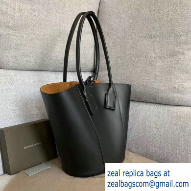 Bottega Veneta Medium Basket Tote Bag In French Calf Black 2019