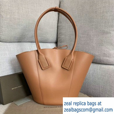 Bottega Veneta Medium Basket Tote Bag In French Calf Brown 2019