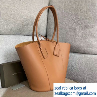 Bottega Veneta Medium Basket Tote Bag In French Calf Brown 2019 - Click Image to Close