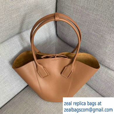 Bottega Veneta Medium Basket Tote Bag In French Calf Brown 2019