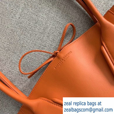 Bottega Veneta Medium Basket Tote Bag In French Calf Orange 2019