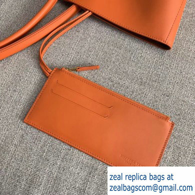 Bottega Veneta Medium Basket Tote Bag In French Calf Orange 2019 - Click Image to Close