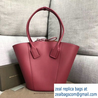 Bottega Veneta Medium Basket Tote Bag In French Calf Red 2019 - Click Image to Close