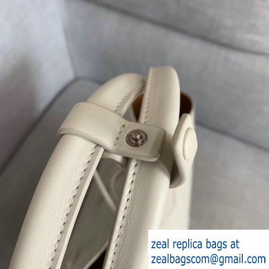 Bottega Veneta Medium Basket Tote Bag In French Calf White 2019