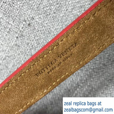 Bottega Veneta Mini Flat Bicolor North-South Tote Bag Red 2019 - Click Image to Close