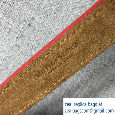 Bottega Veneta Mini Flat Bicolor North-South Tote Bag Red 2019