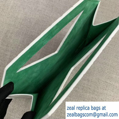 Bottega Veneta Mini Flat Bicolor North-South Tote Bag White 2019 - Click Image to Close