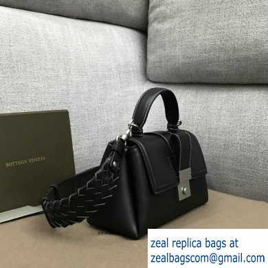 Bottega Veneta Mini Piazza Bag in Soft Matte Calfskin Black 2019