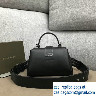 Bottega Veneta Mini Piazza Bag in Soft Matte Calfskin Black 2019 - Click Image to Close