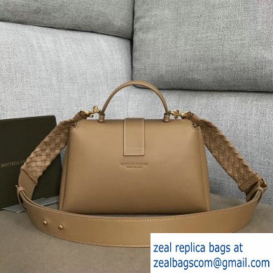 Bottega Veneta Mini Piazza Bag in Soft Matte Calfskin Camel 2019