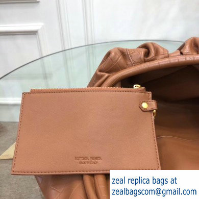 Bottega Veneta Oversize Frame The Pouch Clutch Bag In Croco Pattern Brown 2019 - Click Image to Close