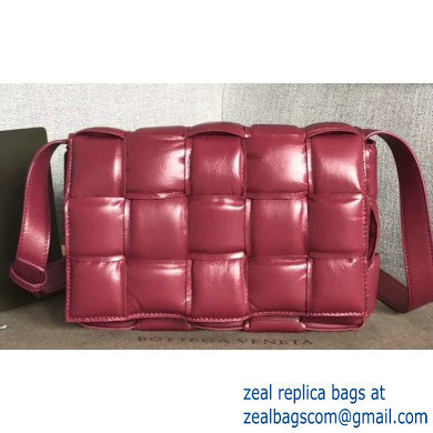 Bottega Veneta Padded Cassette Crossbody Bag Dark Red 2019 - Click Image to Close