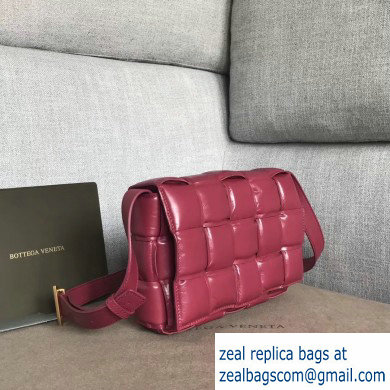 Bottega Veneta Padded Cassette Crossbody Bag Dark Red 2019