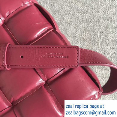 Bottega Veneta Padded Cassette Crossbody Bag Dark Red 2019