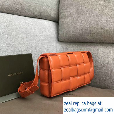 Bottega Veneta Padded Cassette Crossbody Bag Orange 2019