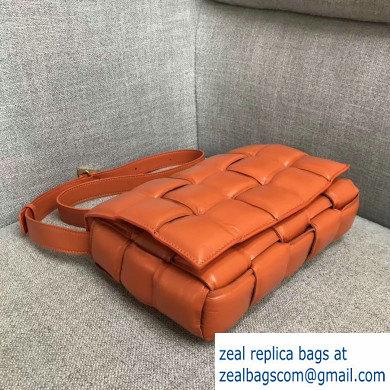 Bottega Veneta Padded Cassette Crossbody Bag Orange 2019