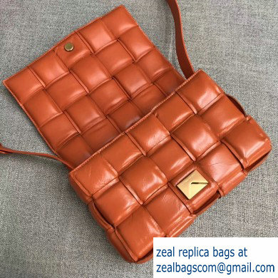 Bottega Veneta Padded Cassette Crossbody Bag Orange 2019