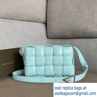 Bottega Veneta Padded Cassette Crossbody Bag Sky Blue 2019