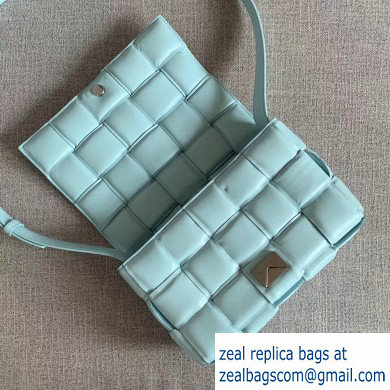 Bottega Veneta Padded Cassette Crossbody Bag Sky Blue 2019