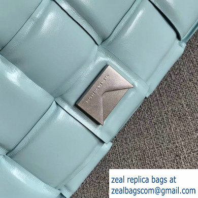 Bottega Veneta Padded Cassette Crossbody Bag Sky Blue 2019