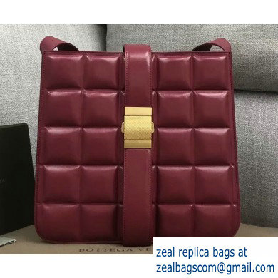 Bottega Veneta Padded Marie Slim Shoulder Bag Burgundy 2019 - Click Image to Close